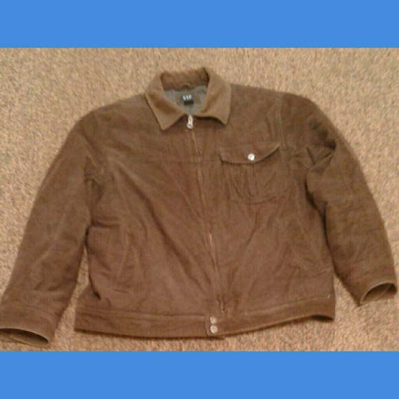 GAP XL MENS DARK BROWN CORDORY COAT LIKE NEW - Picture 1 of 4